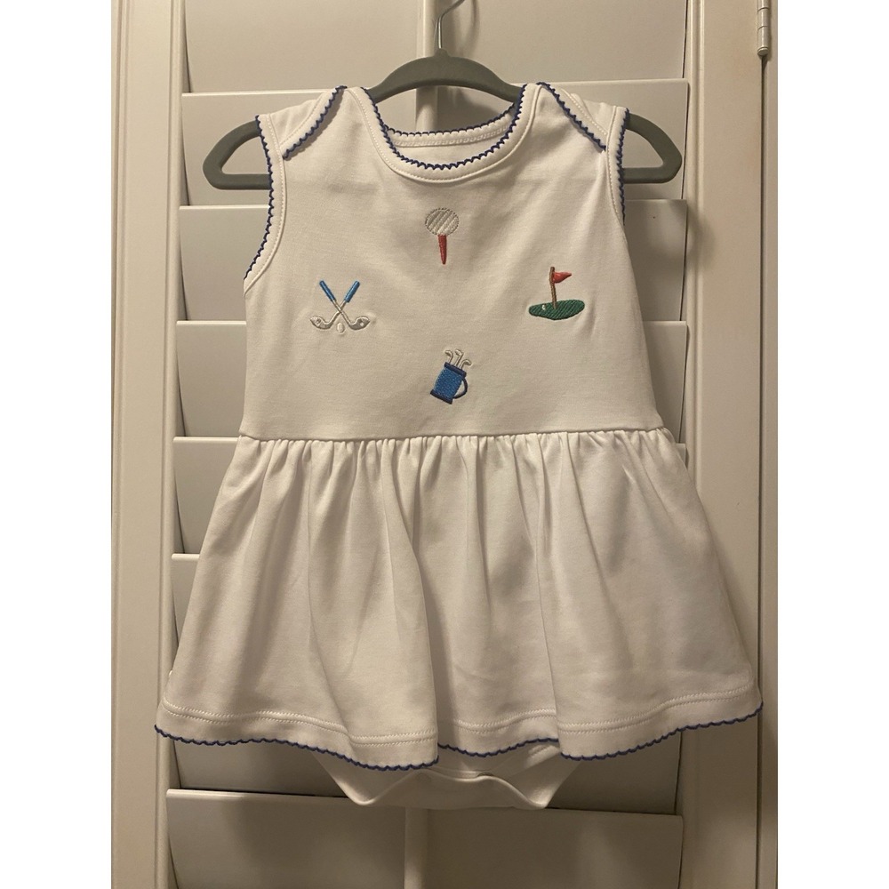 Sammy + Nat Golf Baby‎ Girl Bubble Romper 18mo Embroidered